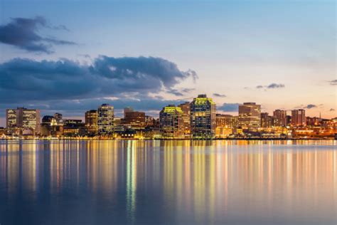 Halifax Skyline At Night Nova Scotia Canada Stock Photo Download