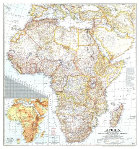 Africa 1943 By National Geographic Shop Mapworld