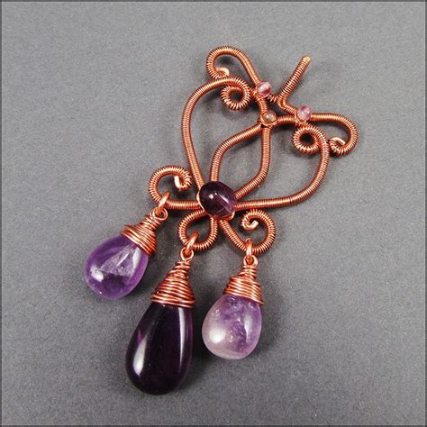 Filigree And Teardrops Pendant Wire Wrap Tutorial Etsy