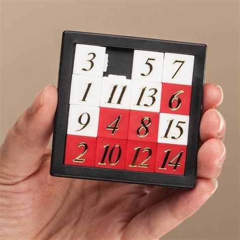 Number Slide Puzzle Classic Sliding Brain Teaser Game Toy By Toysmith