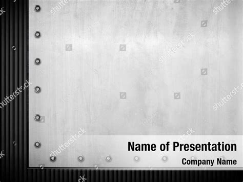 Metal Plate Powerpoint Template Metal Plate Powerpoint Background