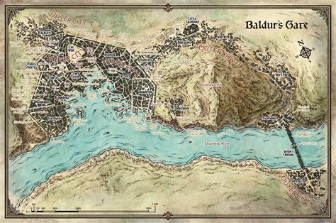 Map Of Baldurs Gate