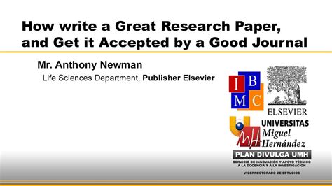 This material may not be published, reproduced, broadcast, rewritten, or redistributed without permission. HOW TO WRITE A GREAT RESEARCH PAPER, AND GET IT ACCEPTED BY A GOOD JOURNAL - YouTube