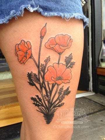 I really like this picture (a thing not happening too often). california poppy tattoo - Google Search | Poppies tattoo ...