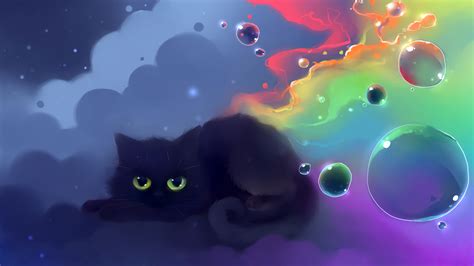 Anime Cat Desktop Wallpaper Pixelstalknet