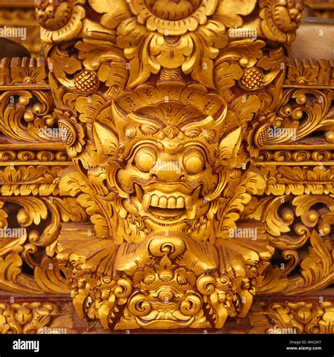Wood Carving Bali In Indonesia Stock Photo Alamy