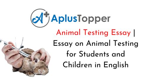 Animal Testing Essay Essay On Animal Testing For Students And