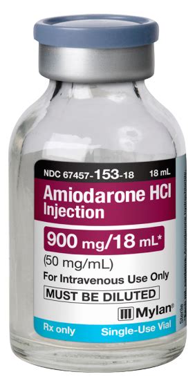Amiodarone Hydrochloride Injection Cordarone 150 Mg3 Ml 50 Mgml450