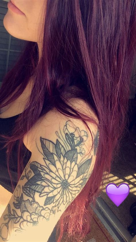 Long Purple Hair Violet Pravana Vivids Locked In And Tattoo Done By Little Linda At Elm Street