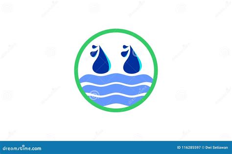 Creative Unique Water Logo Design Stock Vector Illustration Of Emblem