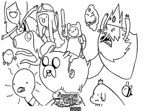 Chibi Finn Adventure Time Coloring Pages Coloring Sky