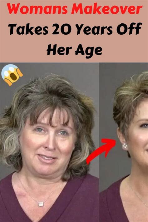 Makeover Takes 20 Years Off 60 Year Old Woman Makeover 60 Year Old Woman Bun Hairstyles For