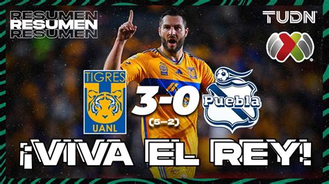 Resumen Y Goles Tigres 5 3 0 2 Puebla 4tos Final AP2023 TUDN