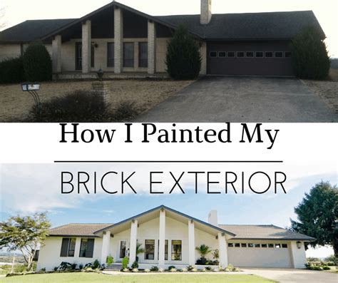 I am so bad about sharing projects. Painting a Brick Exterior-What to Do and How To do It!
