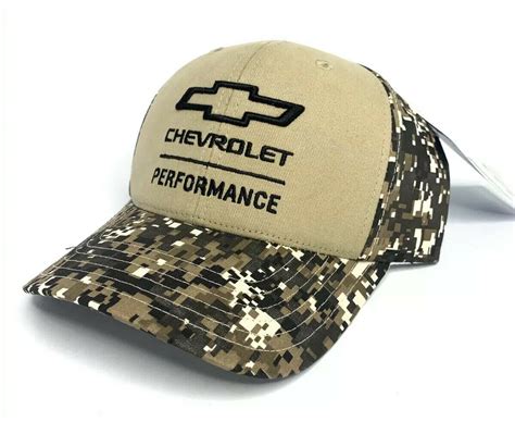 Digital Camo Chevy Performance Hat Black Bowtie Logo