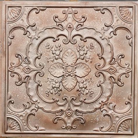 Great savings & free delivery / collection on many items. PL19 faux tin finish metalline copper ceiling tiles mix ...