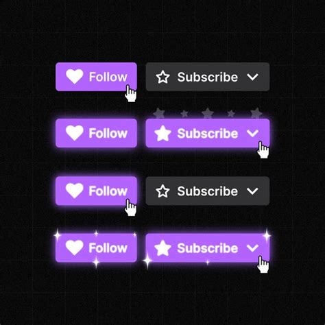 Animated Twitch Follow Subscribe Pop Up Overlay For Stream Etsyde