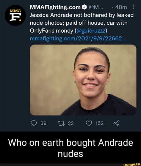 Mmafighting Com M Mma Jessica Andrade Not Bothered By Leaked Nude Photos Paid Off House