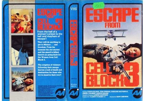 Escape From Cell Block 3 On Avi United Kingdom Vhs Videotape