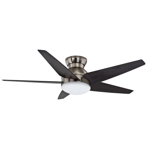 This harbor breeze flush mount ceiling fan on slanted ceiling likewise has a huge sharp edge range and 4 cutting edges. Shop Casablanca Isotope 52-in Brushed Nickel Flush Mount ...