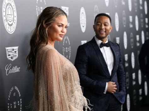 Chrissy Teigen Does Maternity Style Right In Floor Length Gown At