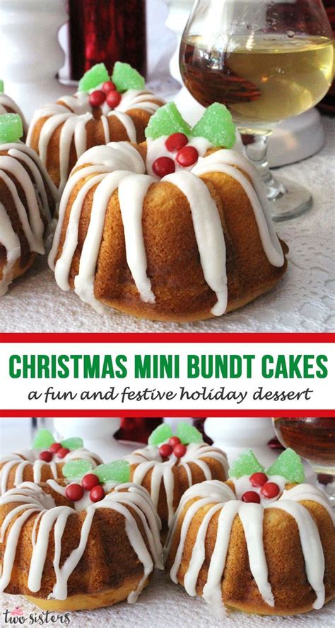 Simply dust with powdered sugar, pipe a bit of glaze over the top, or completely dunk the cakes for a heavier coating. Christmas Mini Bundt Cakes | Recipe | Mini bundt cakes, Mini bundt cakes recipes