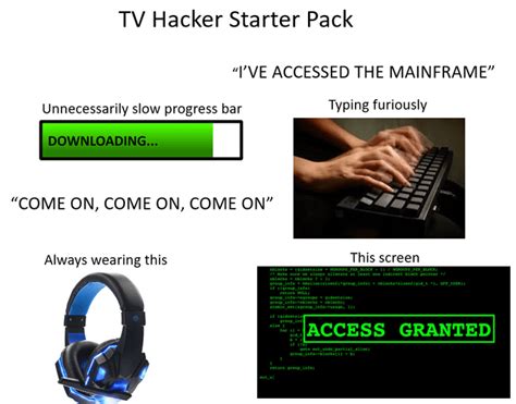 Tv Hacker Starter Pack Rstarterpacks