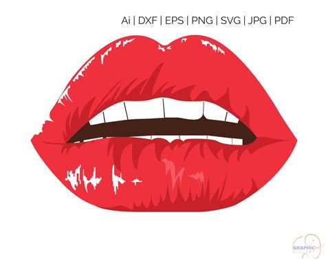 hot women lip svg eps vector clipart digital silhouette and circuit cut cutting logo svg file