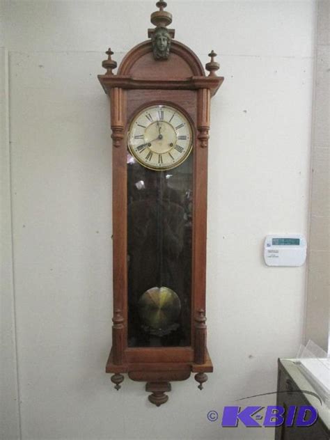 Ansonia Capital Wall Clock Walnut Longdrop Antique Clock And Collectibles Sept 6 K Bid