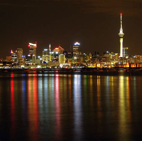 Auckland At Night New Zealand Auckland At Night Claire Weil Flickr