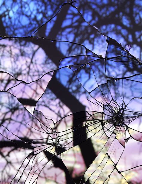 Stunning Photos Of Sunsets Projected Onto Shattered Mirrors