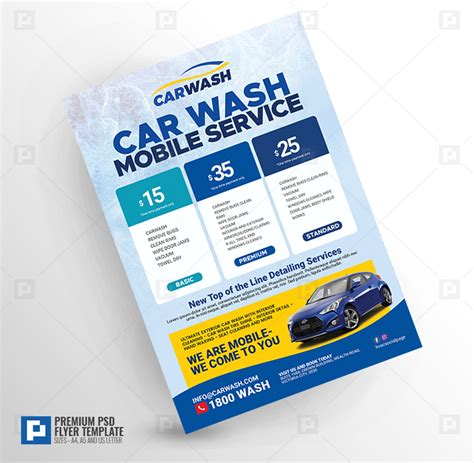 Mobile Car Wash And Detailing Services Flyer Psdpixel