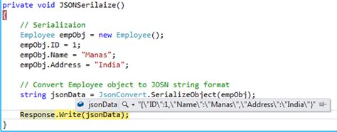 Json Serialization And Deserialization Using Json Net Library In C