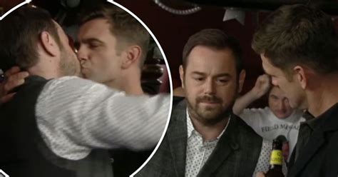 watch danny dyer enjoy gay kiss with scott maslen in epic episode of eastenders mirror online