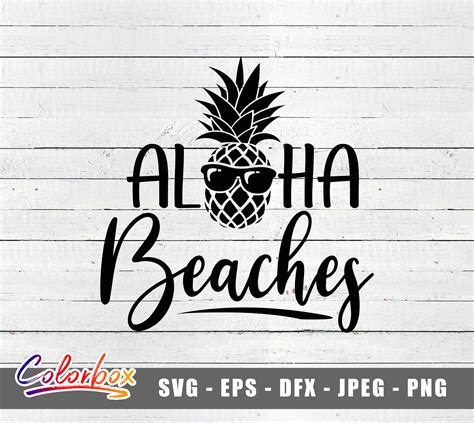 Aloha Beaches Svg Summer Svg Hibiscus Svg Hawaii Svg Beach Etsy Ireland