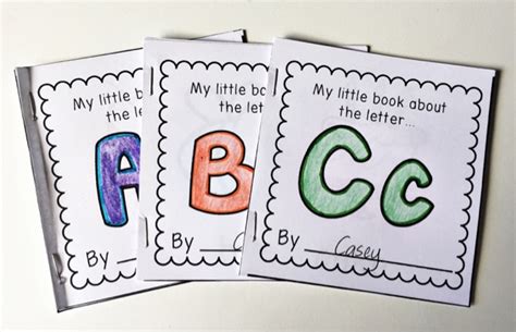 Each booklet features six pages of beginning letter sounds for each letter of the alphabet. Mini Alphabet Booklets - Little Lifelong Learners
