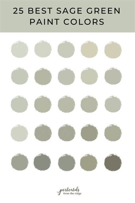 Best Sage Green Paint Colors For Postcards From The Ridge