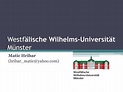 PPT - Westf älische Wilhelms - Universität Münster PowerPoint ...