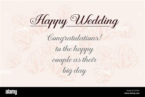 Happy Wedding Greeting Card Design Style Stock Vector Image And Art Alamy