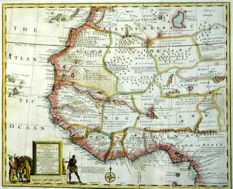 Map Of Negroland 1747 Negroland Map Showing The Kingd