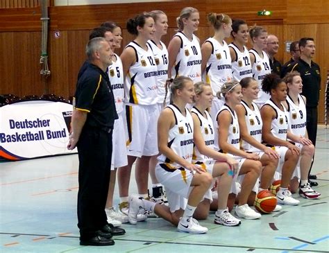 Neben dem mehrfachen gewinn der europameisterschaft konnten auch zwei. File:Nationalmannschaft Deutschland Damenbasketball.jpg - Wikimedia Commons