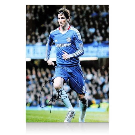 Fernando Torres Hand Signed Chelsea Photo Genuine Signed Sports