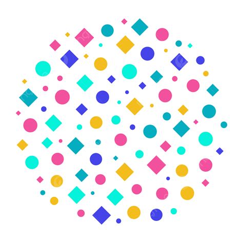 Dotted Circles Polka Png Transparent Colorful Polka Dots Circle