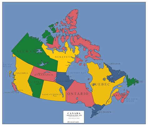 Alternate Canadian Provincial Map Rimaginarymaps