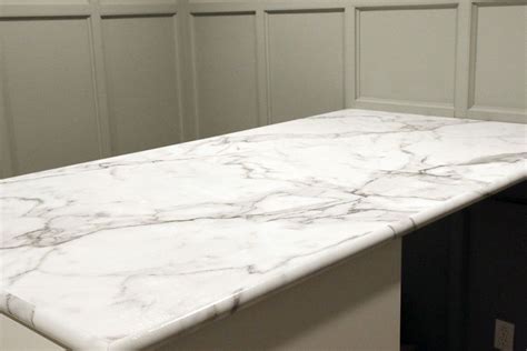 Our Calacatta Marble Countertop By Formica In The Home Office Yeah