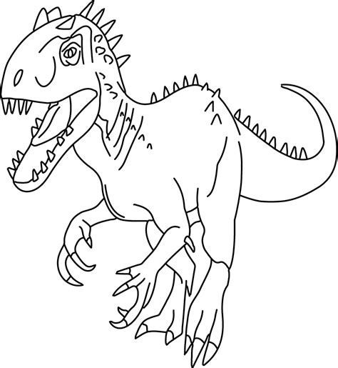 20 Printable Indoraptor Pictures To Color Lakepaiton
