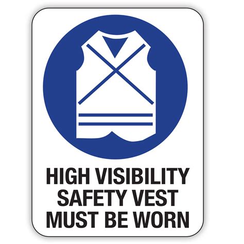 high visibility safety vest must be worn