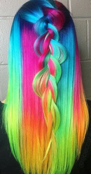 Pin By Linda Sims On ♥ Colorful Hair To Dye For ♥ Hair Styles Neon