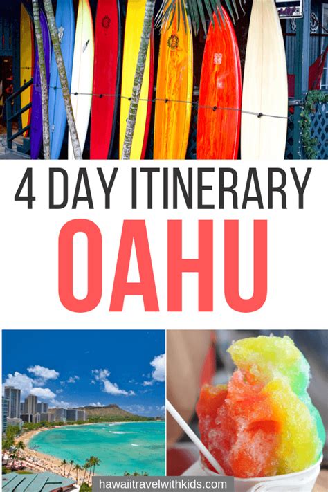 4 Days In Oahu Itinerary For Families On A Budget Hawaii Travel With