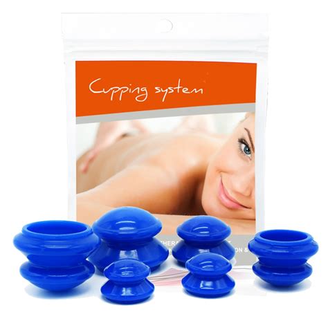6 Pcs Vacuum Cans Suction Cups Massage Anti Cellulite Vacuum Cup Set Facial Body Therapy